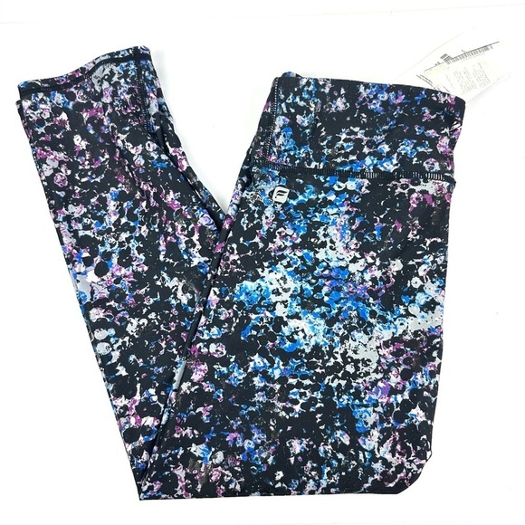 Fabletics Salar Capri Leggings Small Pebble Print Compression Womens Brand New - Picture 5 of 9